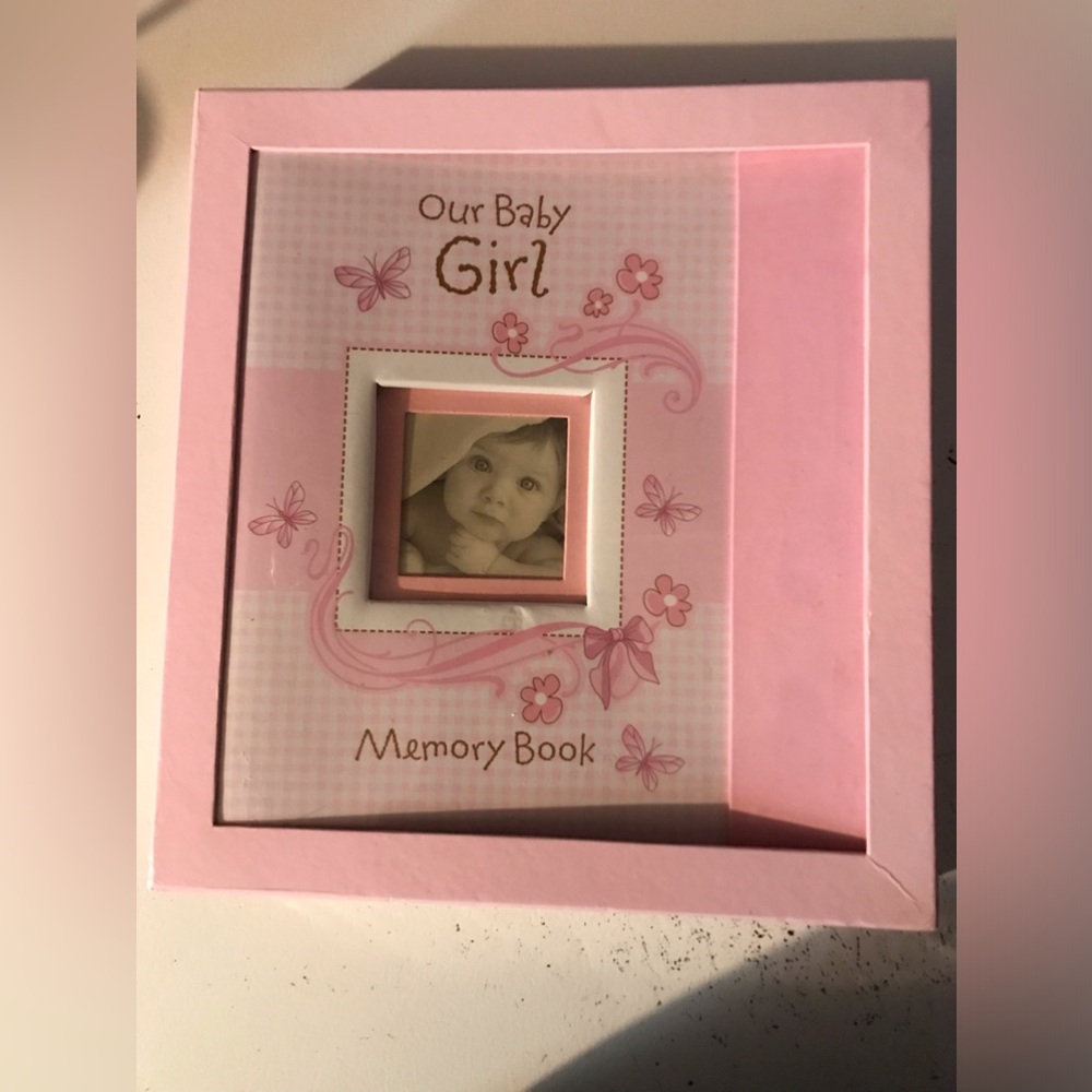 Vintage 1st Edition~Our Baby Girl Memory Book~Pink~Christian Art Gifts~60+Pages~